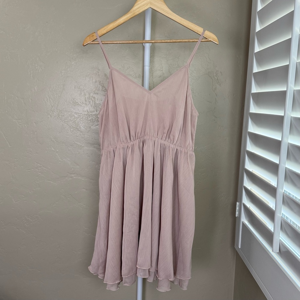 Commense Blush Pink Ruffle Mini Dress - Picture 7 of 13